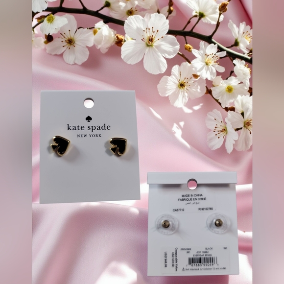 Kate Spade Black and Gold Earrings - Picture 4 of 4